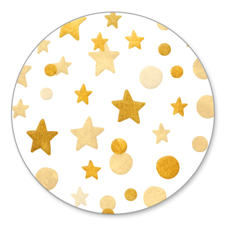 Gouden sterren en confetti